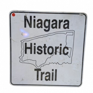 Panneau de signalisation routier Niagara Historic Trail authentique - Goodies - décoration USA rétro originale - americana