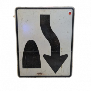 panneau de signalisation routier authentique - Goodies - décoration USA rétro originale - americana