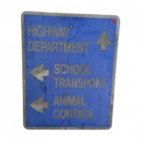 Panneau de signalisation routier toutes directions authentique - Goodies - décoration USA rétro originale - americana