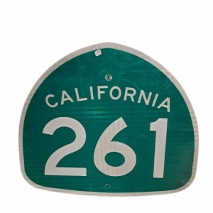 Panneau de signalisation routier California 261 authentique - Goodies - décoration USA rétro originale - americana