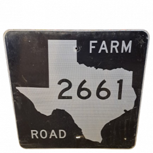 Panneau de signalisation routier Farm Texas 2661 authentique - Goodies - décoration USA rétro originale - americzana