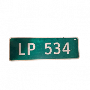Panneau de signalisation routier LP 534 authentique - Goodies - décoration USA rétro originale - americana