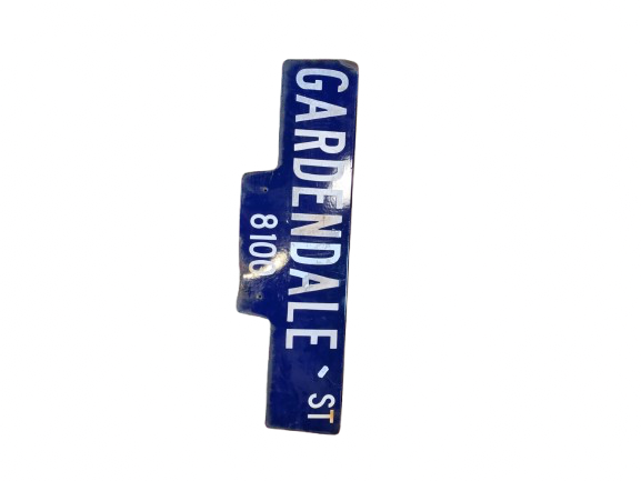 Panneau de signalisation « GARDENALE » authentique – Goodies – décoration USA rétro originale – americana – Image 2