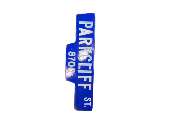 Panneau de signalisation « PARKCLIFF » authentique – Goodies – décoration USA rétro originale – americana – Image 2